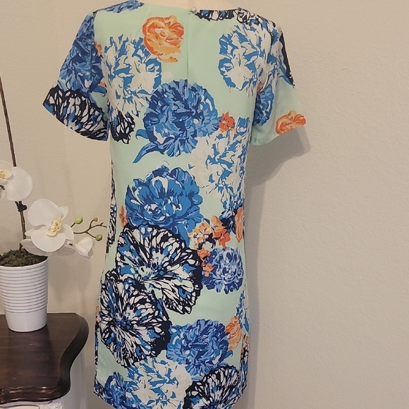 J. Crew Blue Flutter Sleeve Mini Dress - Picture 4 of 4